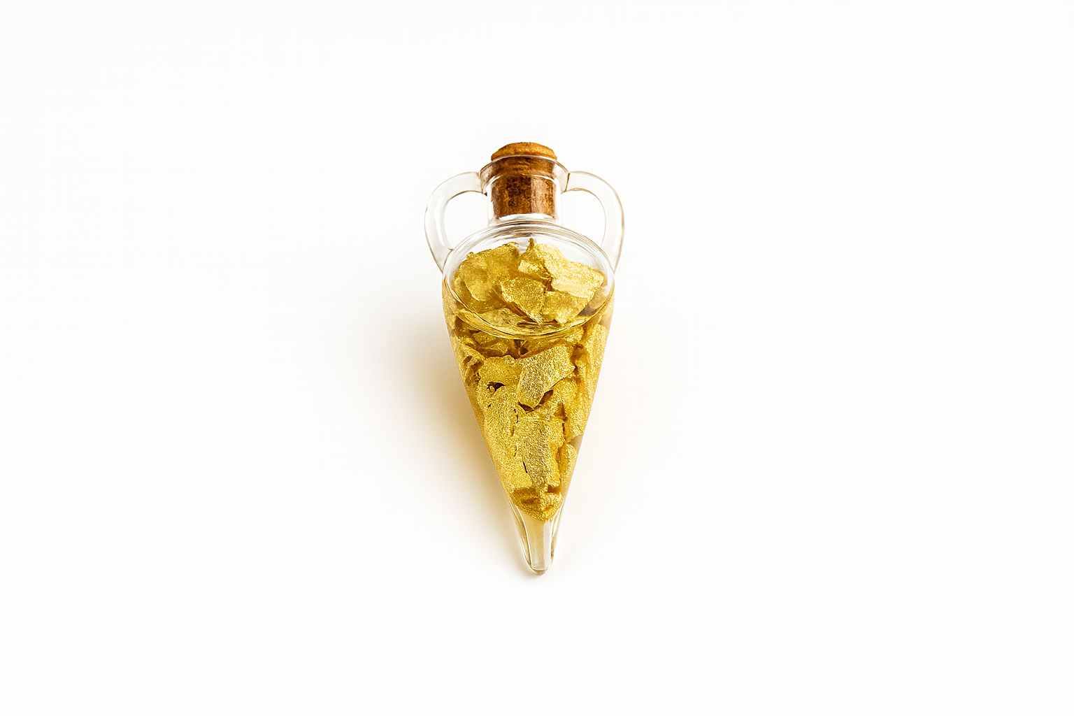PENDENTIF FLACON - LAMELLES D’OR 22 CARATS