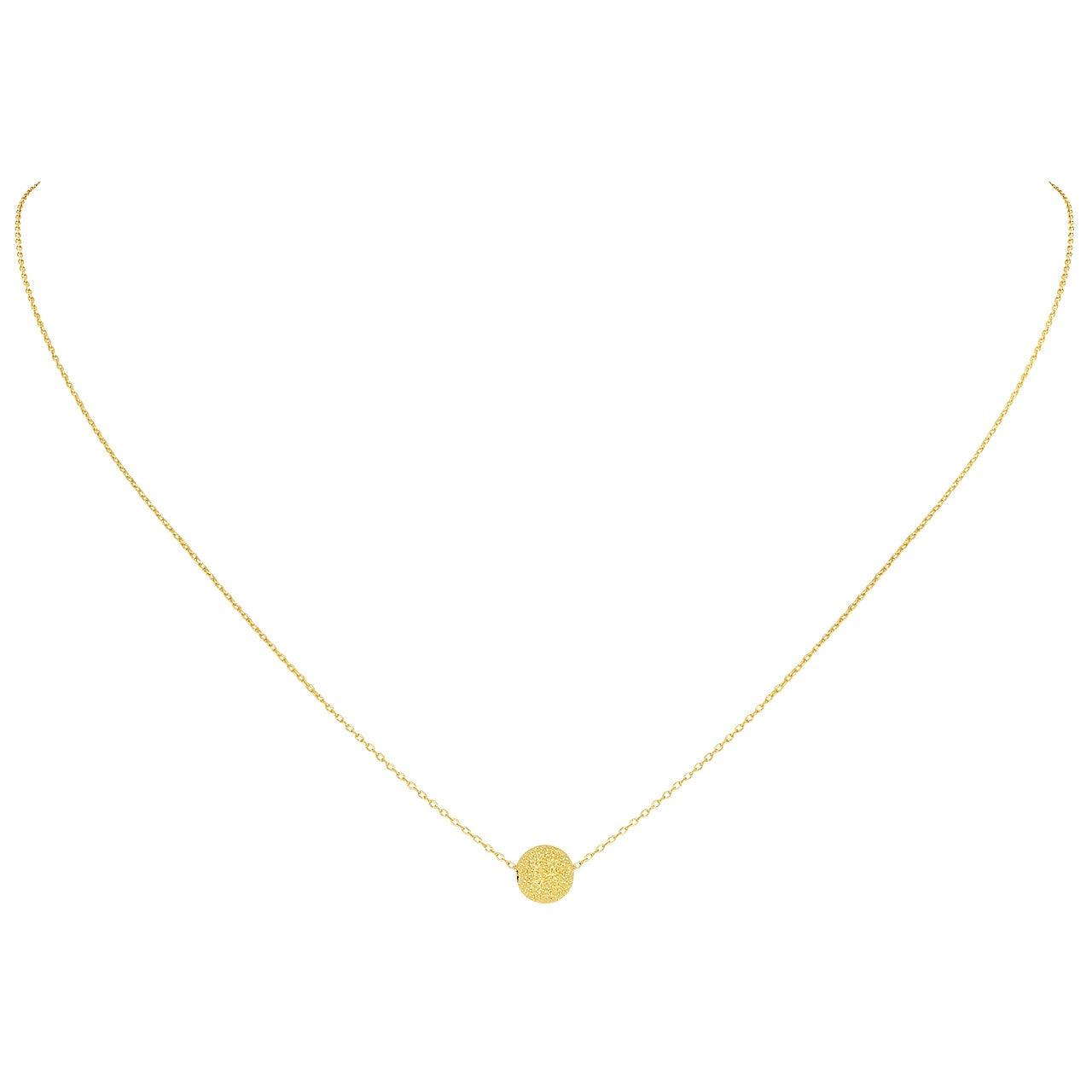 COLLIER PASTILLE DIAMANTÉE - OR 18 CARATS