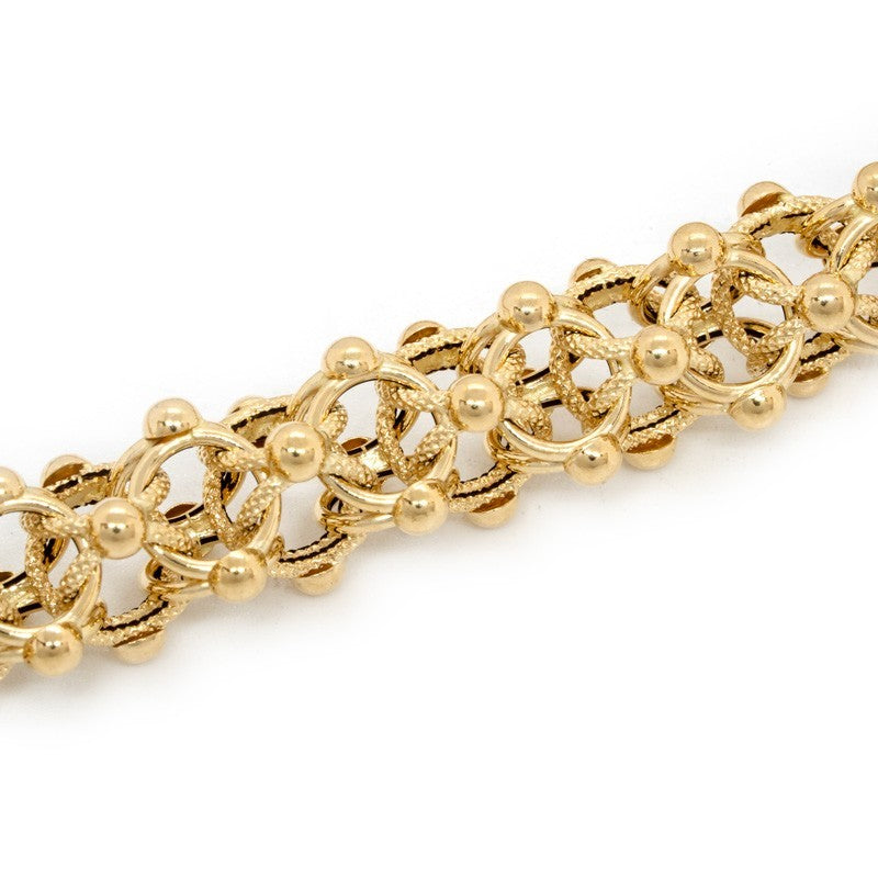 CHAINE CYCLONE LISSE & SABLÉE - OR 18 CARATS