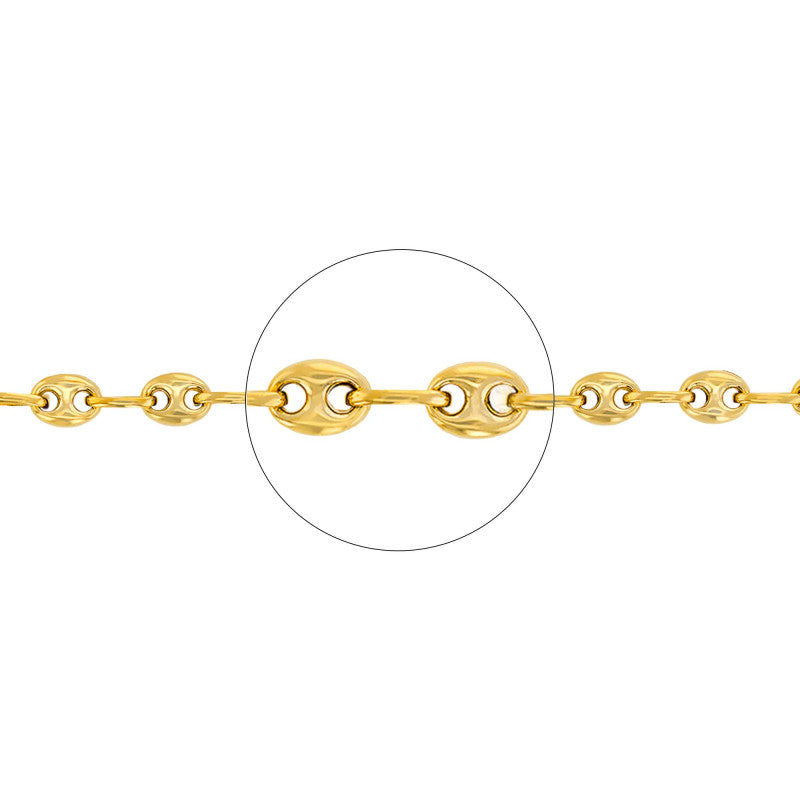 BRACELET MAILLE CAFÉ - OR 18 CARATS